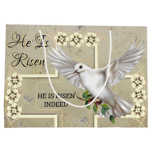 Dove of Peace Pasen Groot Cadeauzakje (Achterkant)
