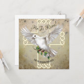 Dove of Peace Pasen Kaart (Voorkant / Achterkant in situ)