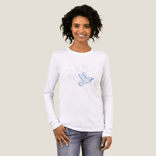 Dove of Peace. Peace in the World. Tri-Blend Shirt (Voorkant)
