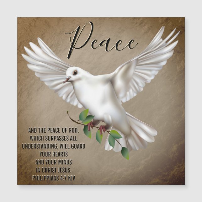 Dove of Peace Personalized Scripture Verse (Voorkant)