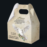 Dove of Peace Personalized Scripture Verse Bedankdoosjes<br><div class="desc">White Dove with Olive Branch.</div>