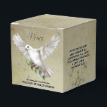 Dove of Peace Personalized Scripture Verse Bedankdoosjes<br><div class="desc">White Dove with Olive Branch.</div>