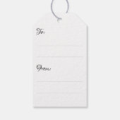 Dove of Peace Personalized Scripture Verse Cadeaulabel (Achterkant)