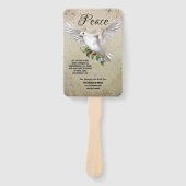 Dove of Peace Personalized Scripture Verse Church Handwaaier (Voorkant)