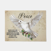 Dove of Peace Personalized Scripture Verse Deurmat (Voorkant)