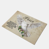 Dove of Peace Personalized Scripture Verse Deurmat (Schuin)