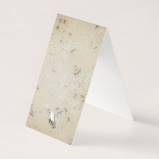 Dove of Peace Personalized Scripture Verse Kaart (Achterkant)