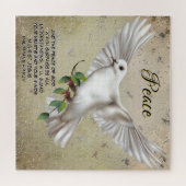 Dove of Peace Personalized Scripture Verse Legpuzzel (Horizontaal)