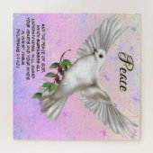 Dove of Peace Personalized Scripture Verse Legpuzzel (Horizontaal)