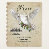 Dove of Peace Personalized Scripture Verse Planner (Voorkant)