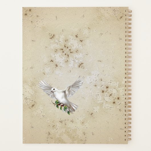 Dove of Peace Personalized Scripture Verse Planner (Achterkant)