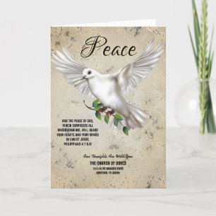 Dove of Peace Personalized Scripture Verse Programma