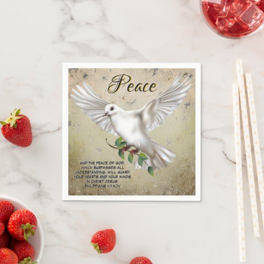 Dove of Peace Personalized Scripture Verse Servet (Insitu)
