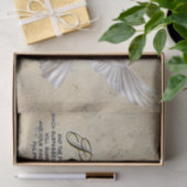 Dove of Peace Personalized Scripture Verse Tissuepapier (Geschenk)