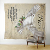 Dove of Peace Personalized Scripture Verse Wandkleed (In Situ (horizontaal))