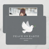 Dove of Peace Photo Holiday Card Kaart (Voorkant / Achterkant)