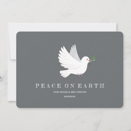 Dove of Peace Photo Holiday Card Kaart (Voorkant)