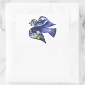 Dove of Peace Rechthoekige Sticker (Tas)