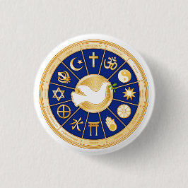 Dove of Peace Ronde Button 3,2 Cm