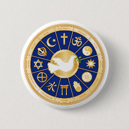 Dove of Peace Ronde Button 5,7 Cm