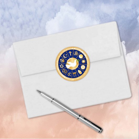 Dove of Peace Round Sticker