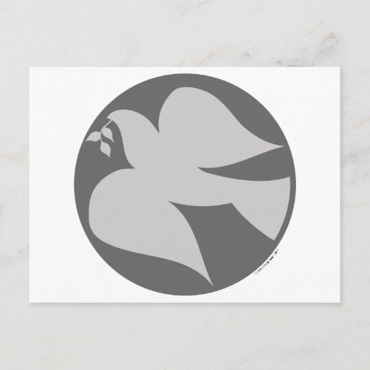 Dove of Peace Sign Briefkaart (Voorkant)
