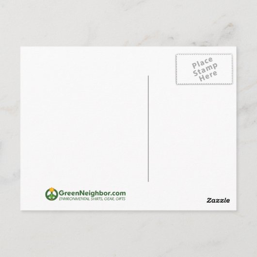 Dove of Peace Sign Briefkaart (Achterkant)