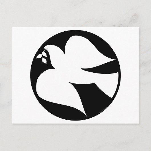 Dove of Peace Sign Briefkaart (Voorkant)