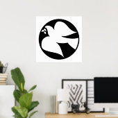 Dove of Peace Sign Poster (Thuiskantoor)