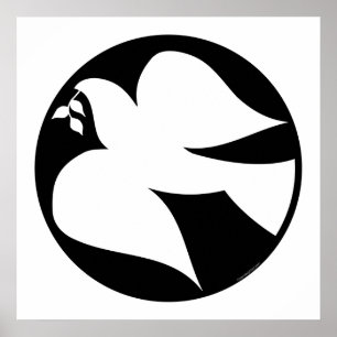 Dove of Peace Sign Poster