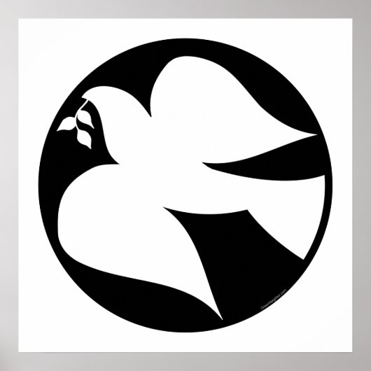 Dove of Peace Sign Poster (Voorkant)