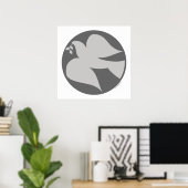 Dove of Peace Sign Poster (Thuiskantoor)