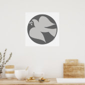 Dove of Peace Sign Poster (Keuken)