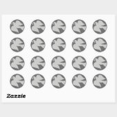 Dove of Peace Sign Ronde Sticker (Vel)