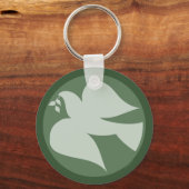 Dove of Peace Sign Sleutelhanger (Voorkant)