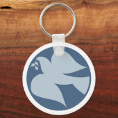 Dove of Peace Sign Sleutelhanger (Voorkant)