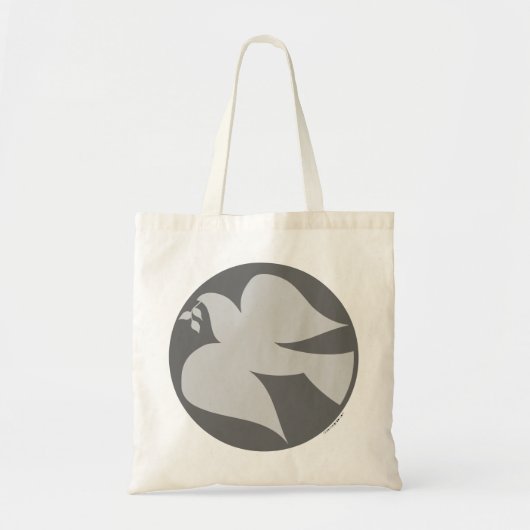 Dove of Peace Sign Tote Bag (Voorkant)