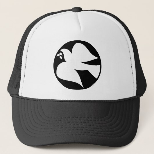 Dove of Peace Sign Trucker Pet (Voorkant)