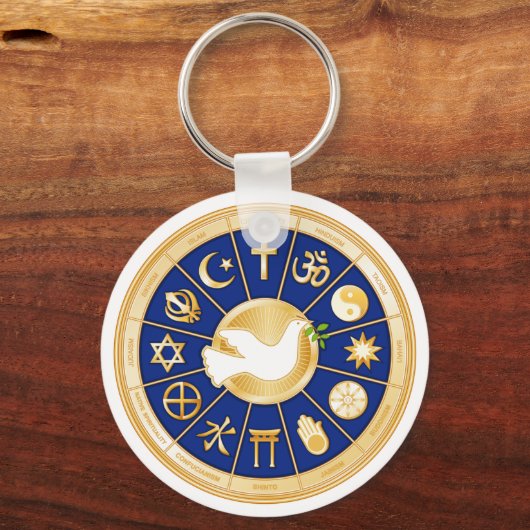 Dove of Peace Sleutelhanger (Voorkant)