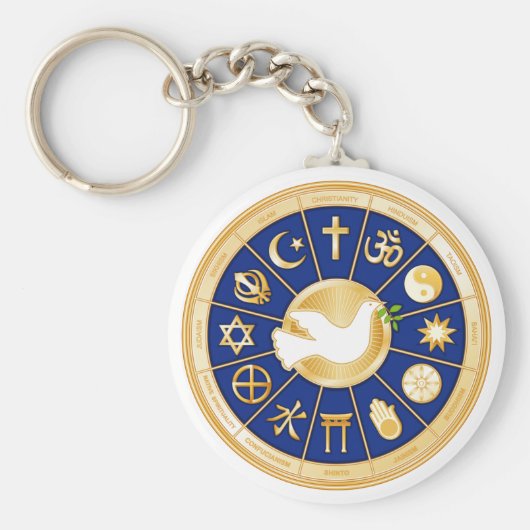 Dove of Peace Sleutelhanger (Voorkant)