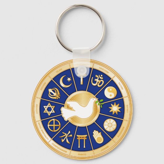 Dove of Peace Sleutelhanger (Voorkant)