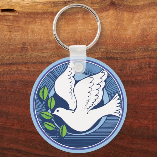 Dove of Peace Sleutelhanger (Voorkant)
