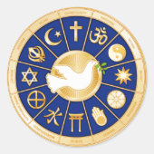 Dove of Peace Sticker (Voorkant)