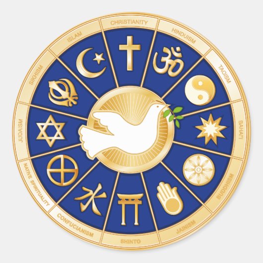 Dove of Peace Sticker (Voorkant)