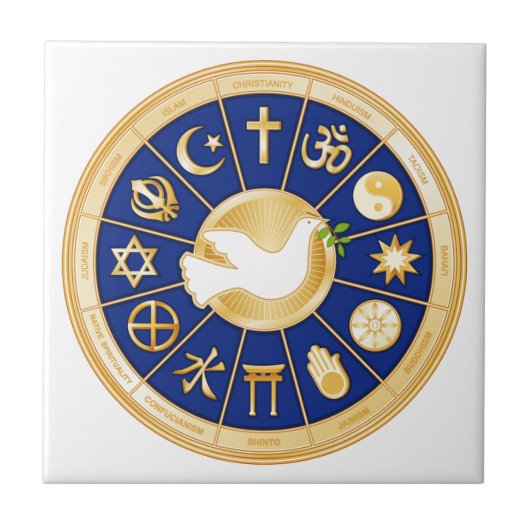 Dove of Peace Tegeltje (Voorkant)