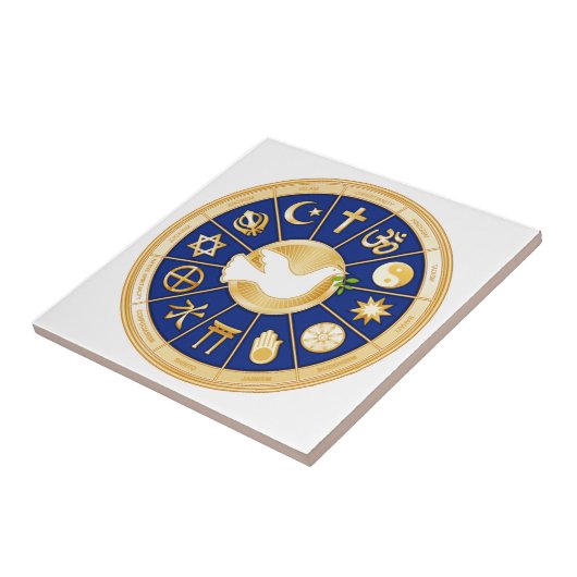 Dove of Peace Tegeltje (Zijkant)