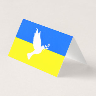 Dove of Peace Ukraine Flag Card Freedom - Peace Kaart