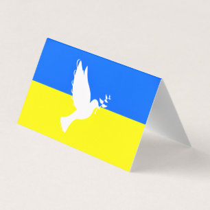 Dove of Peace Ukraine Flag Card Freedom - Peace Kaart