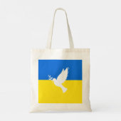 Dove of Peace - vlag van Oekraïne - vrijheid - vre Tote Bag (Achterkant)