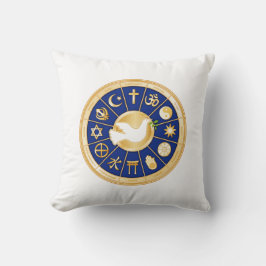 Dove of Peace, World of Faith Mandala Pillow Kussen